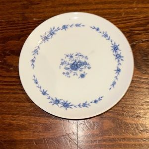 Elite Creation Blue Brocade dessert bread plate. 6 3/8”